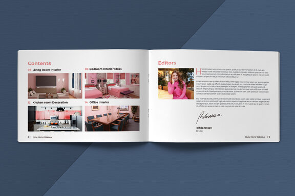 A5 Home Interior Catalogue Template
