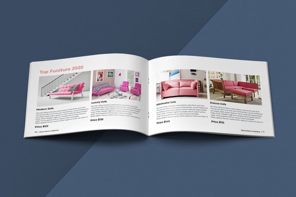 A5 Home Interior Catalogue Template