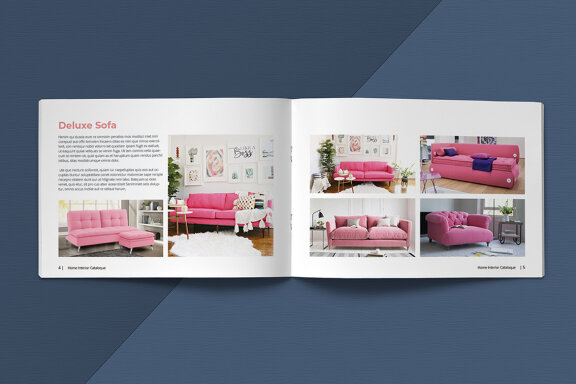 A5 Home Interior Catalogue Template