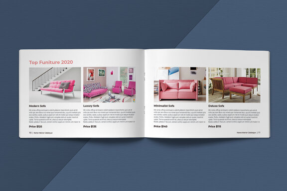 A5 Home Interior Catalogue Template