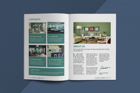 A5 Interior Catalogue Template