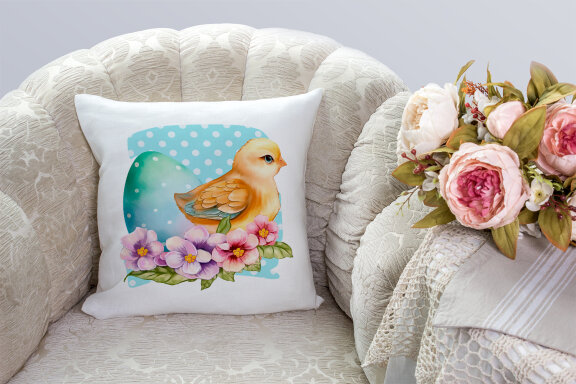 Easter chick illustration Sublimation design, Cute Chickens