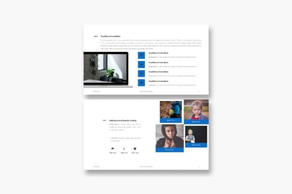 35 Simple Annual Scheduler Company Presentation PowerPoint Template