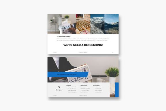 35 Simple Annual Scheduler Company Presentation PowerPoint Template