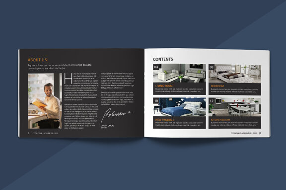 A5 Interior Catalogue Template