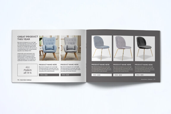 A5 Modern Catalogue Template