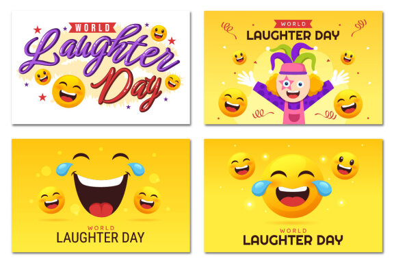 15 World Laughter Day FREE Illustrations