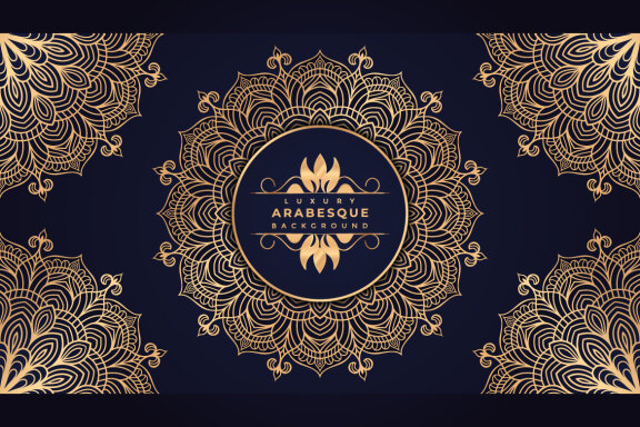 Luxury mandala background with ornamental arabesque style