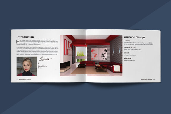 A5 Modern Catalogue Template
