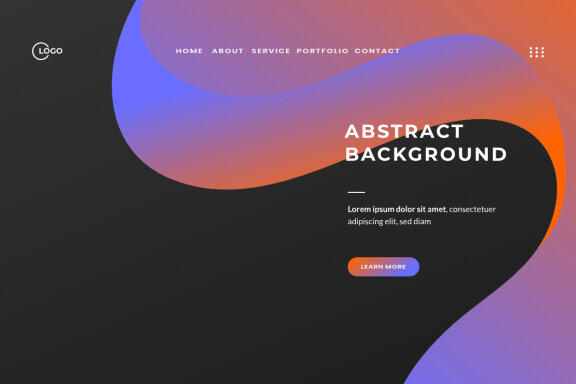 Pink Blue Abstract trendy gradient background