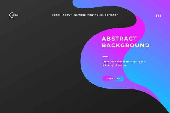 Pink Blue Abstract trendy gradient background