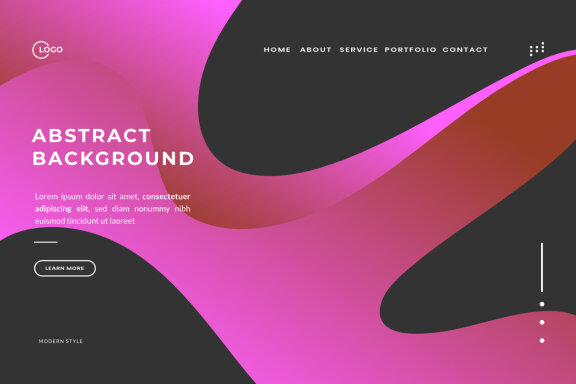 Pink Blue Abstract trendy gradient background