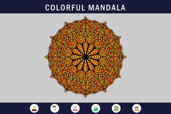 FREE Mandala Illustration on doodle style-07