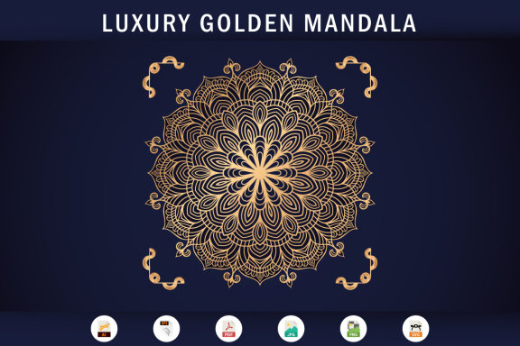 Luxury Mandala Arabesque Pattern Arabic Islamic east style-02