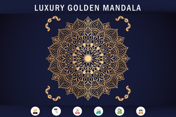 Luxury Mandala Arabesque Pattern Arabic Islamic east style-06