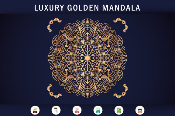 Luxury Mandala Arabesque Pattern Arabic Islamic east style-09