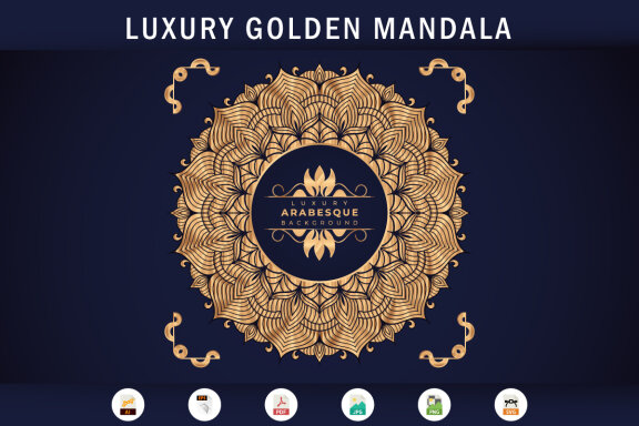 Luxury Mandala Arabesque Pattern Arabic Islamic east style-11