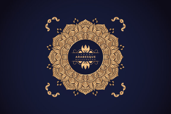 Luxury Mandala Arabesque Pattern Arabic Islamic east style-12