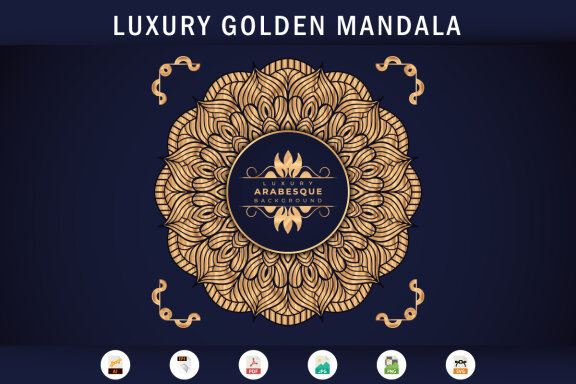 Luxury Mandala Arabesque Pattern Arabic Islamic east style-13