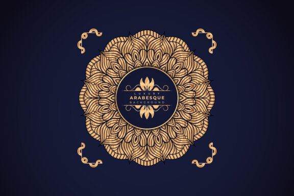 Luxury Mandala Arabesque Pattern Arabic Islamic east style-13