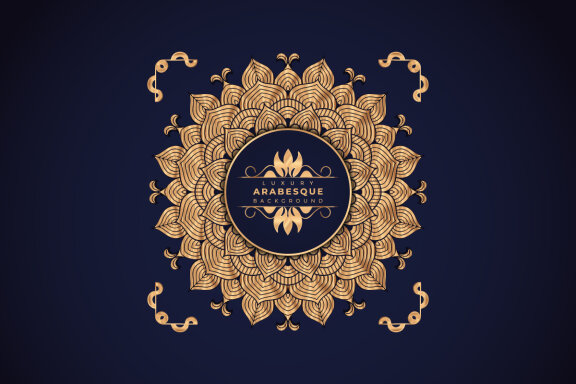 Luxury Mandala Arabesque Pattern Arabic Islamic east style-14