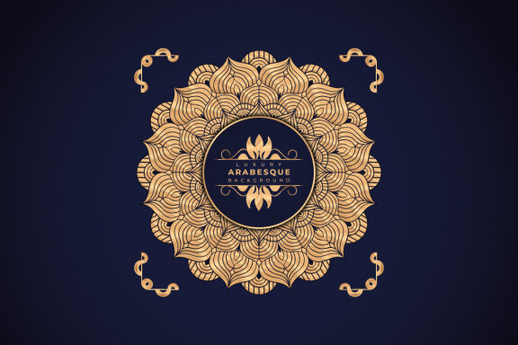 Luxury Mandala Arabesque Pattern Arabic Islamic east style-15