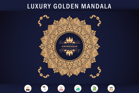 Luxury Mandala Arabesque Pattern Arabic Islamic east style-16