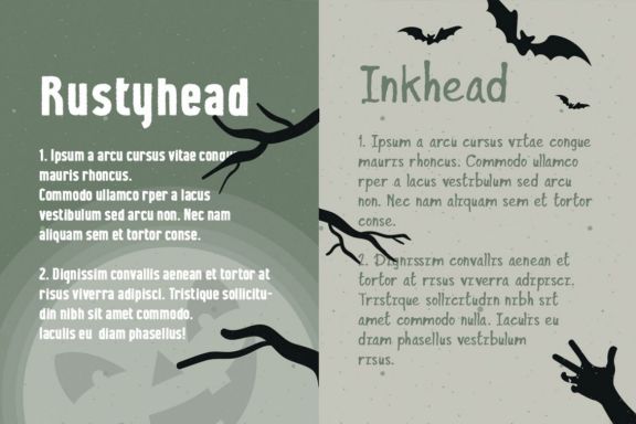 Halloween Horror Font Duo