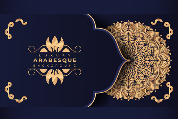 Luxury mandala background Design presentation Template-01