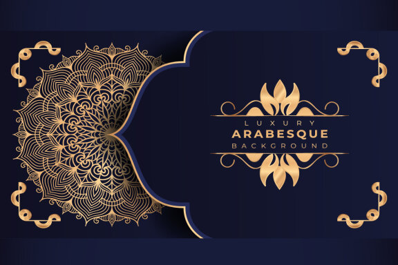 FREE mandala background Design presentation Template-02