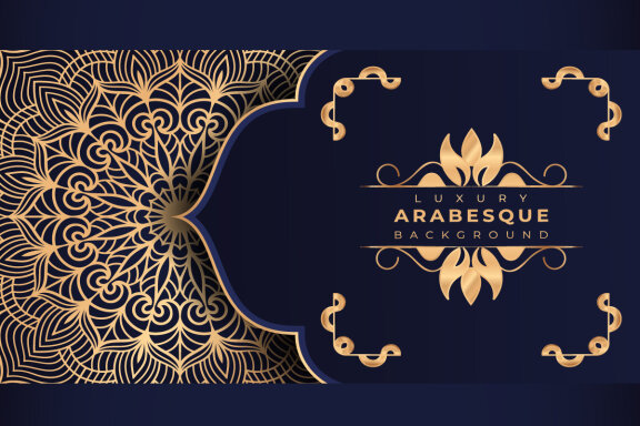 Luxury mandala background Design presentation Template-03
