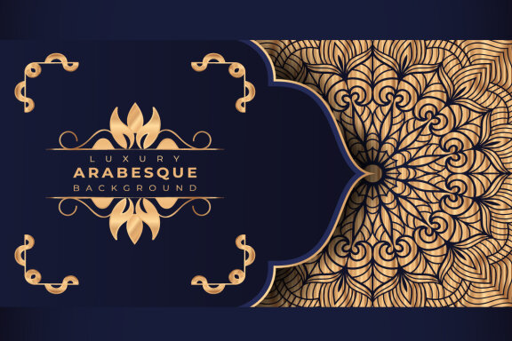 Luxury mandala background Design presentation Template-04