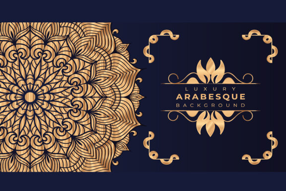 Luxury mandala background Design presentation Template-05