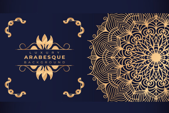Luxury mandala background Design presentation Template-06