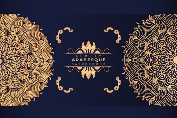 Luxury mandala background Design presentation Template-07