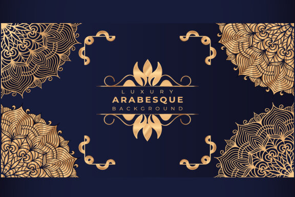 Luxury mandala background Design presentation Template-08