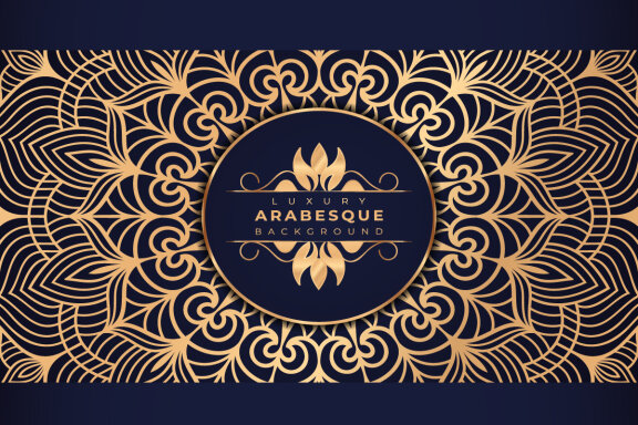 FREE mandala background Design presentation Template-10