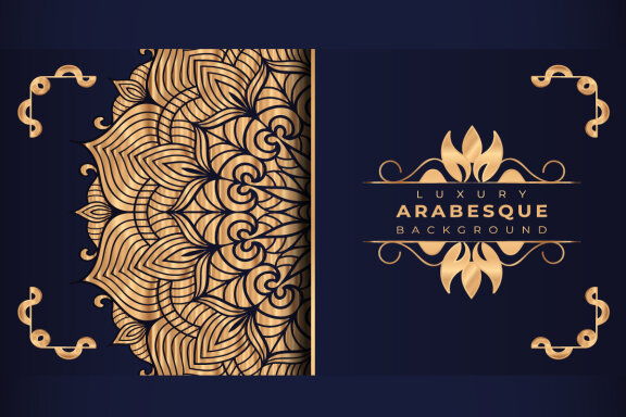 Luxury mandala background Design presentation Template-13