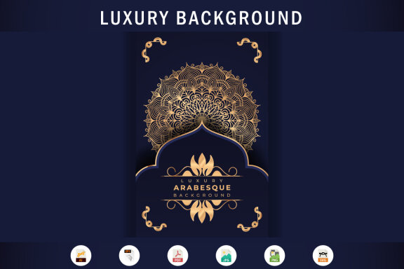 Luxury mandala background Design presentation Template-19
