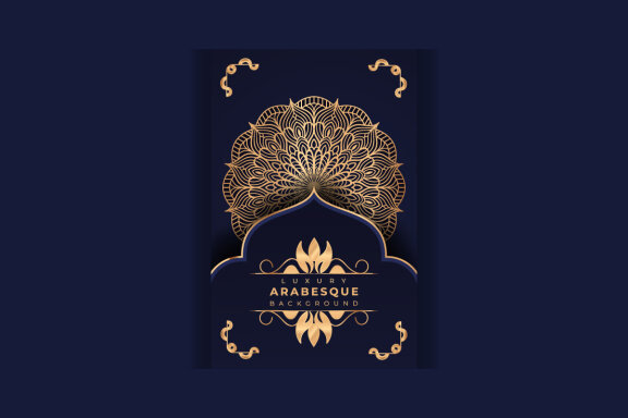 Luxury mandala background Design presentation Template-21