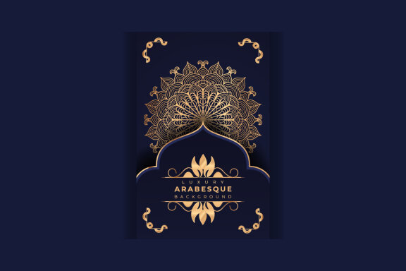 FREE mandala background Design presentation Template-22
