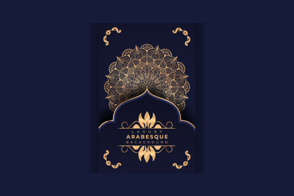 Luxury mandala background Design presentation Template-23