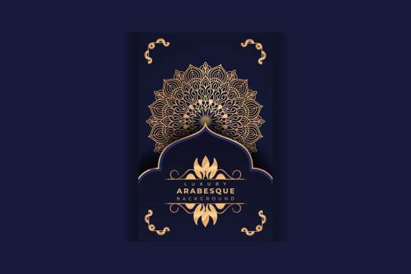 Luxury mandala background Design presentation Template-24
