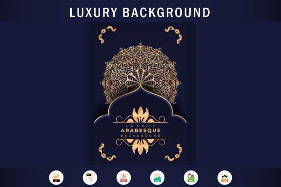 Luxury mandala background Design presentation Template-25