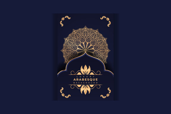 Luxury mandala background Design presentation Template-25
