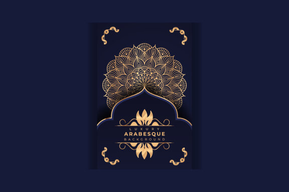 Luxury mandala background Design presentation Template-26