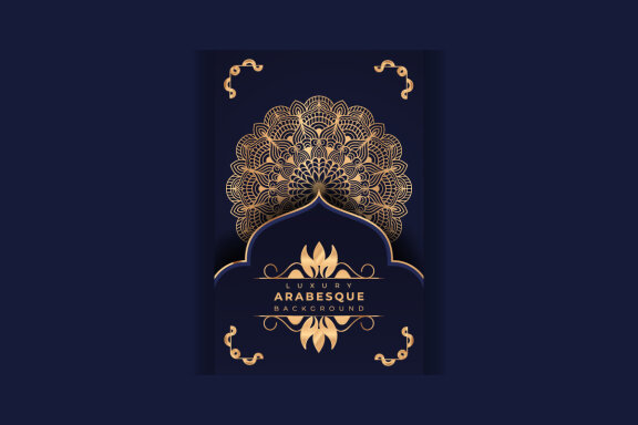 FREE mandala background Design presentation Template-27