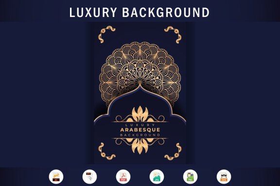 Luxury mandala background Design presentation Template-28