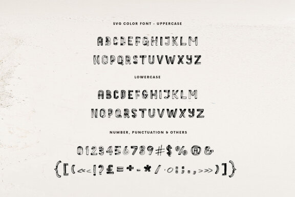 Flowing Lines Brush & SVG Font
