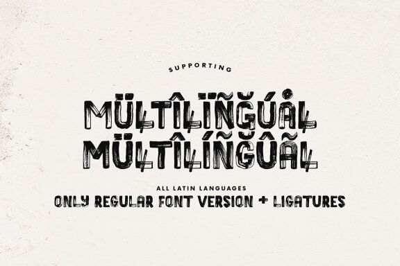 Flowing Lines Brush & SVG Font